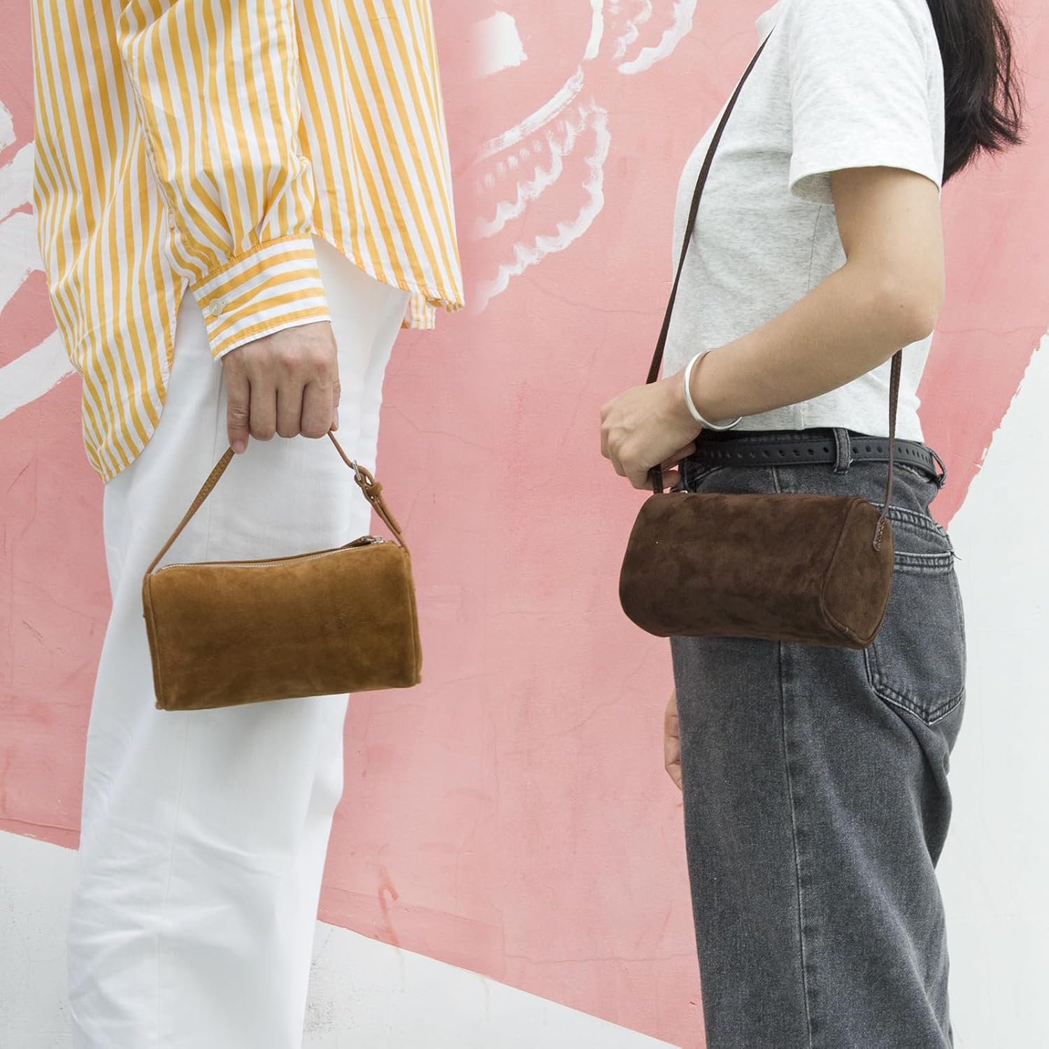 Premium Suede Leather Crossbody Purses for Women, Small Shoulder Bag with Adjustable Strap and Crossbody Hobo Bag - Image 2