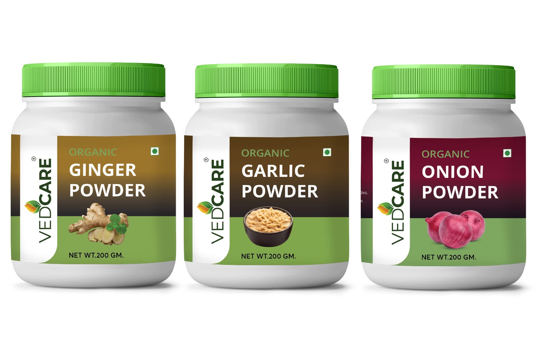 Vedcare Ginger + Garlic + Onion 100% Pure & Natural Powder, (200g X 3) (B0BY6SCTRC) Amazon Price History, Amazon Price Tracker