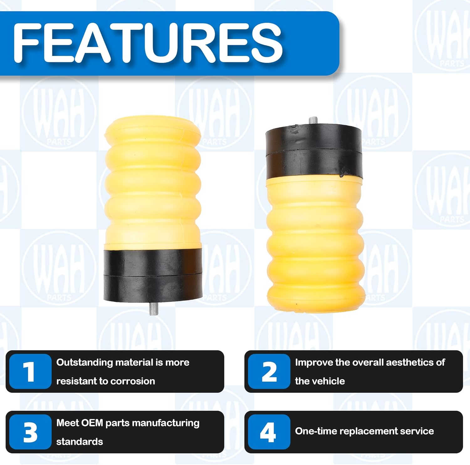 SSR-313-54 2 Pcs Rear Left And Right Air Helper Spring Kit Compatible With Dodge RAM ProforMaster 1500 2500 3500 Suspension Helper Springs SSR31354