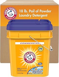 Arm & Hammer, Professional Powder Laundry Detergent, Crisp Clean, 18lb Pail (Pack of 1) 290 Loads