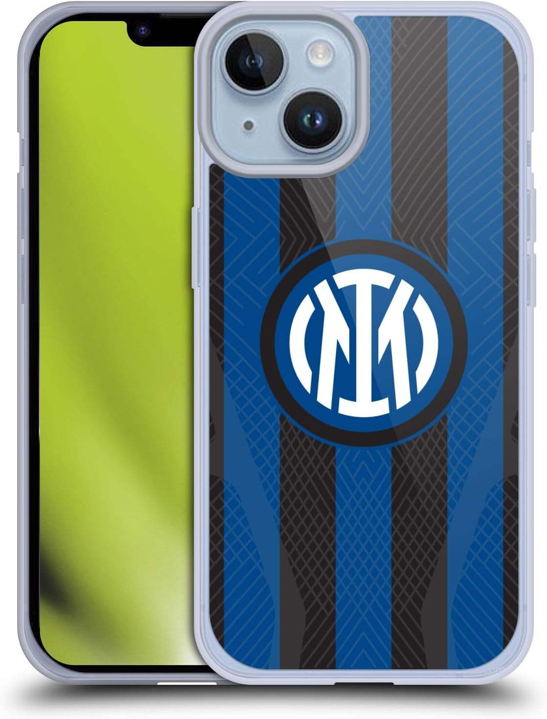 Head Case Designs Officially Licensed Inter Milan Home 2022/23 Crest Kit Gel Case [Military Grade Protection] Compatible with Apple iPhone 14 and Compatible with MagSafe