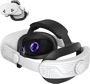 Comfort Head Strap for Meta Quest 3S - Adjustable Elite Strap Replacement with Pressure Relief, Enhanced Comfort & Balanced Weight - Lightweight, Retractable Design for VR Headsets(for Quest 3S)