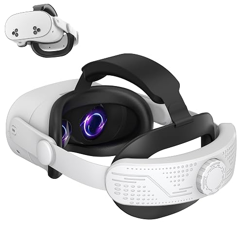 Comfort Head Strap for Meta Quest 3S - Adjustable Elite Strap Replacement with Pressure Relief, Enhanced Comfort & Balanced Weight - Lightweight, Retractable Design for VR Headsets(for Quest 3S)