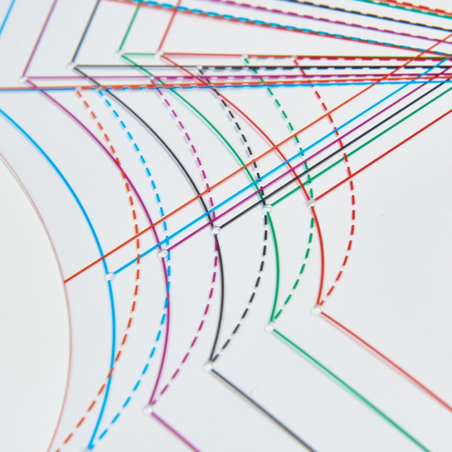 マルチサイズ ドレステンプレート ドレス定規 裁縫ツール 洋裁定規 洋裁や縫製用