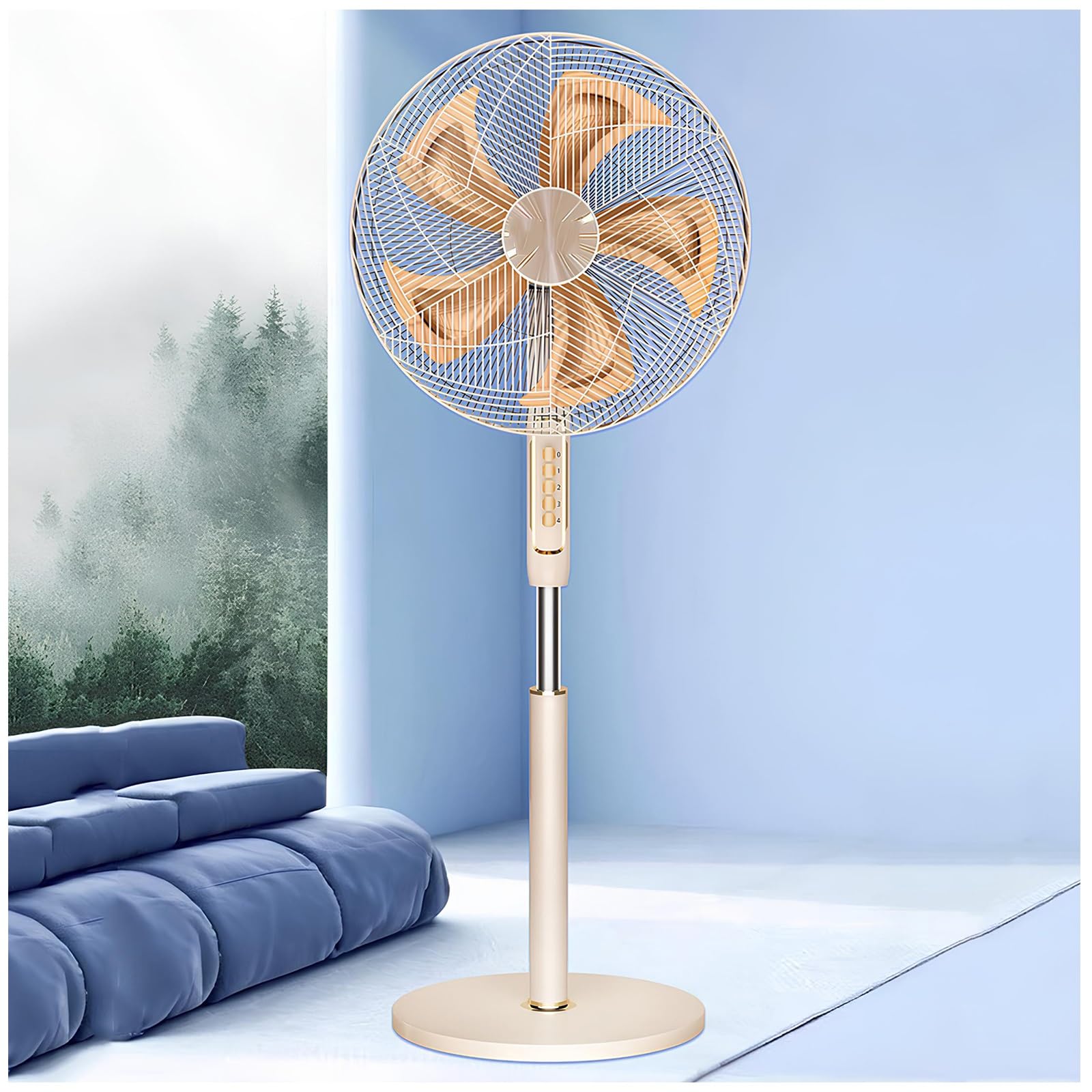 Amazon.com: ZOCWJK Pedestal Fan with 4 Cooling Levels, 120