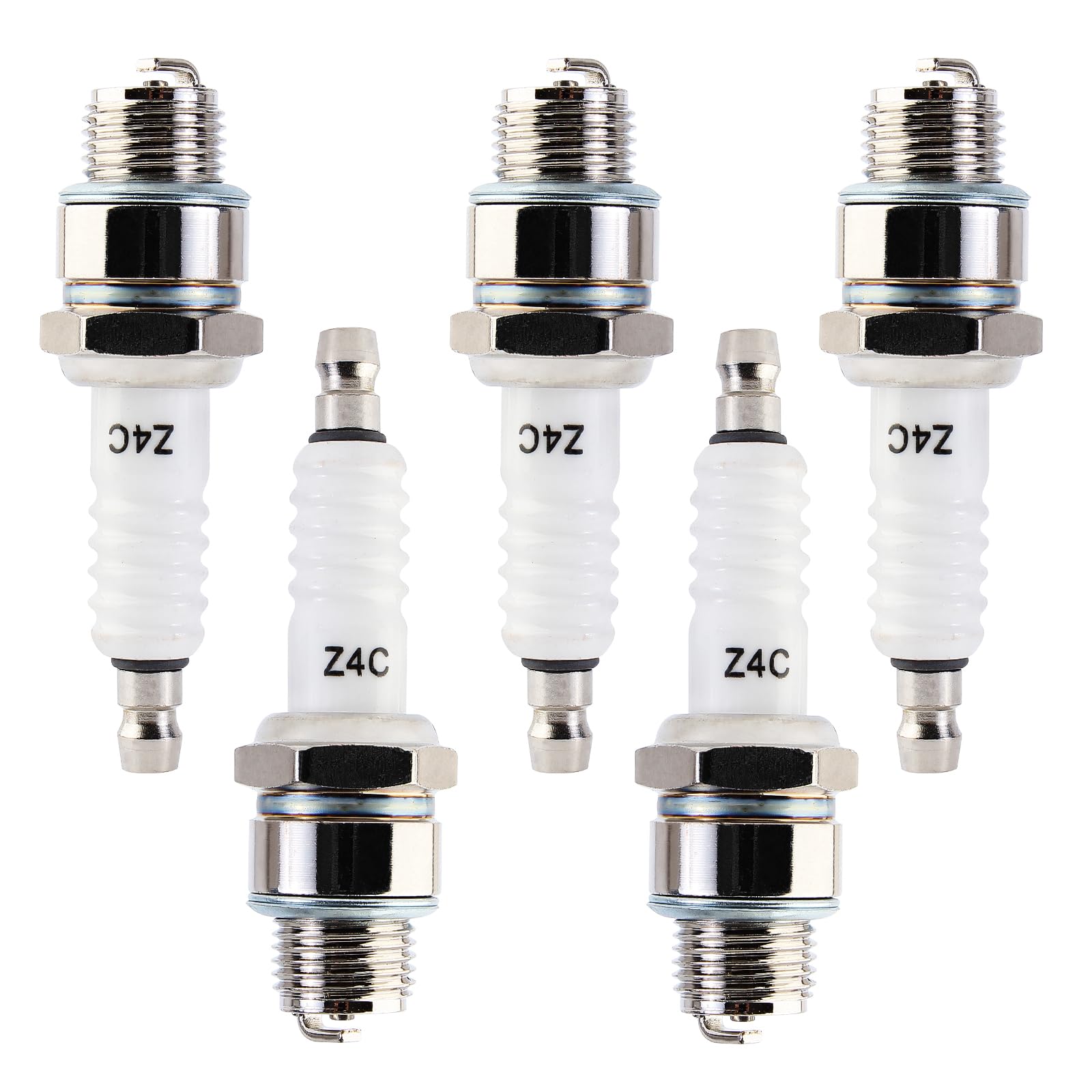 YOFMOO 5pcs Spark Plug Z4C Compatible for 49cc 50cc 66cc