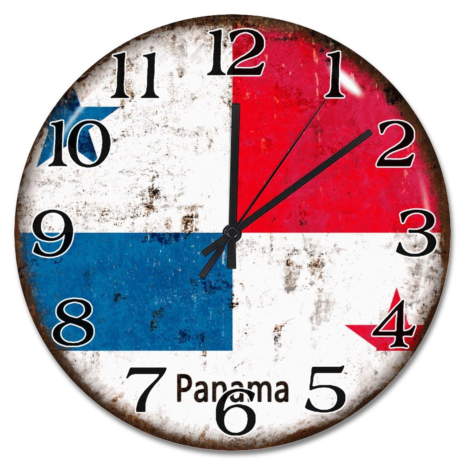 Horloge silencieuse Panama 38,1 cm à quartz pour bureau et cuisine