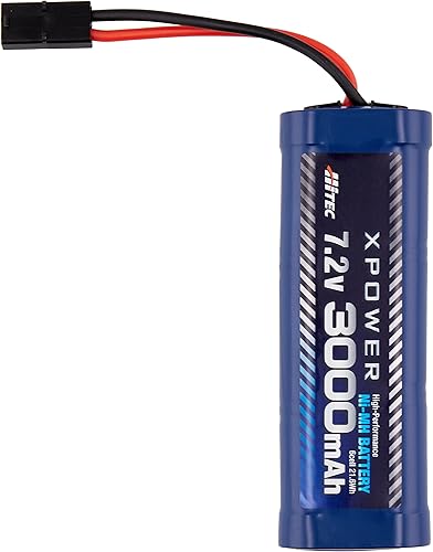 Hi-Tech XPOWER XP3000-NT-B Ni-MH 7.2 V, 3,000 mAh (Tamiya Type Connector), Genuine Japanese Product, Battery RC Electric RC Buggy, Rally Race
