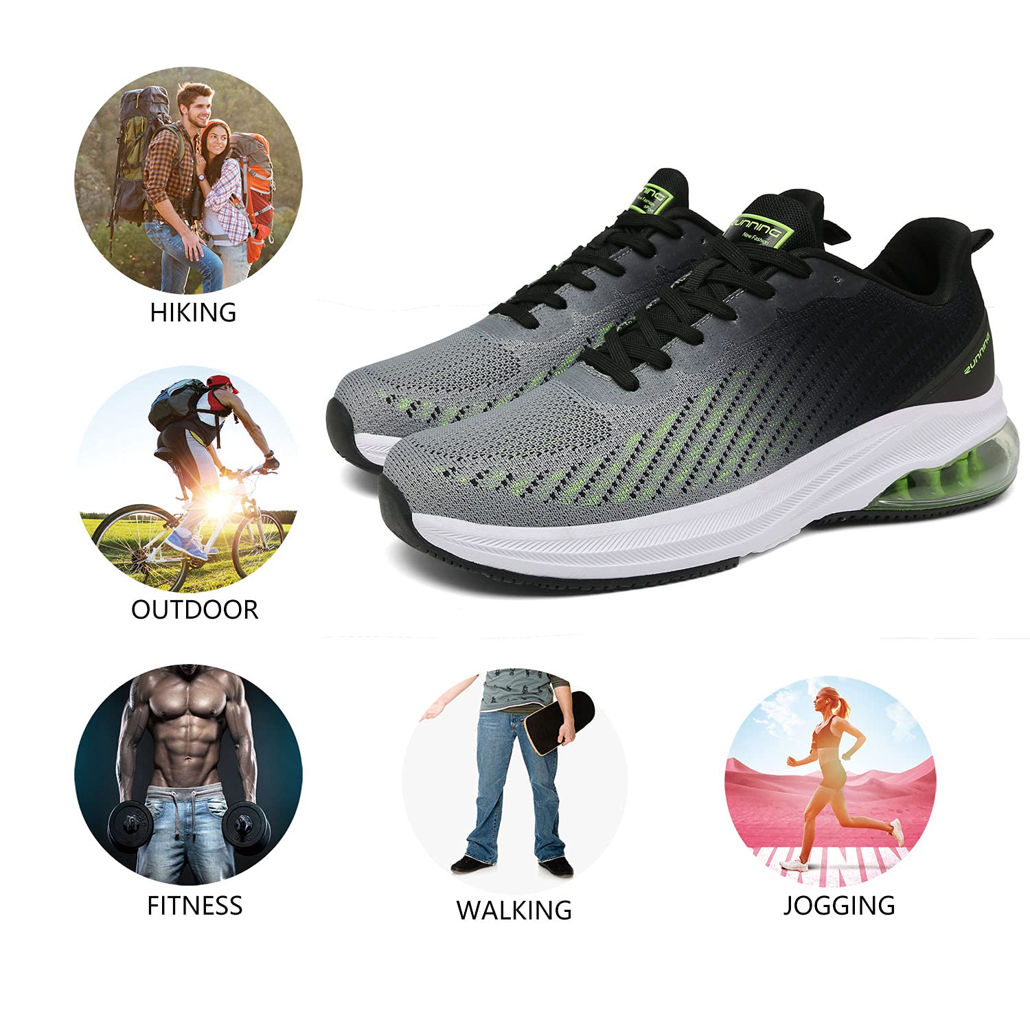 frysen Scarpe Uomo Donna Sneakers Scarpe Uomo Estive Scarpe Running Uomo per Tennis Trekking MTB Corsa Fitness 36-47EU