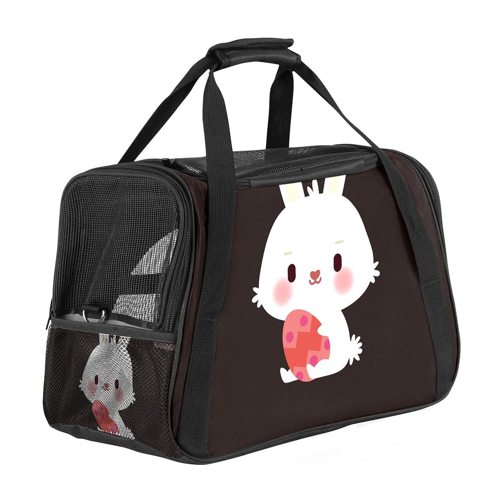 Sac de transport portable chat chien lapin approuvé avion imprimé