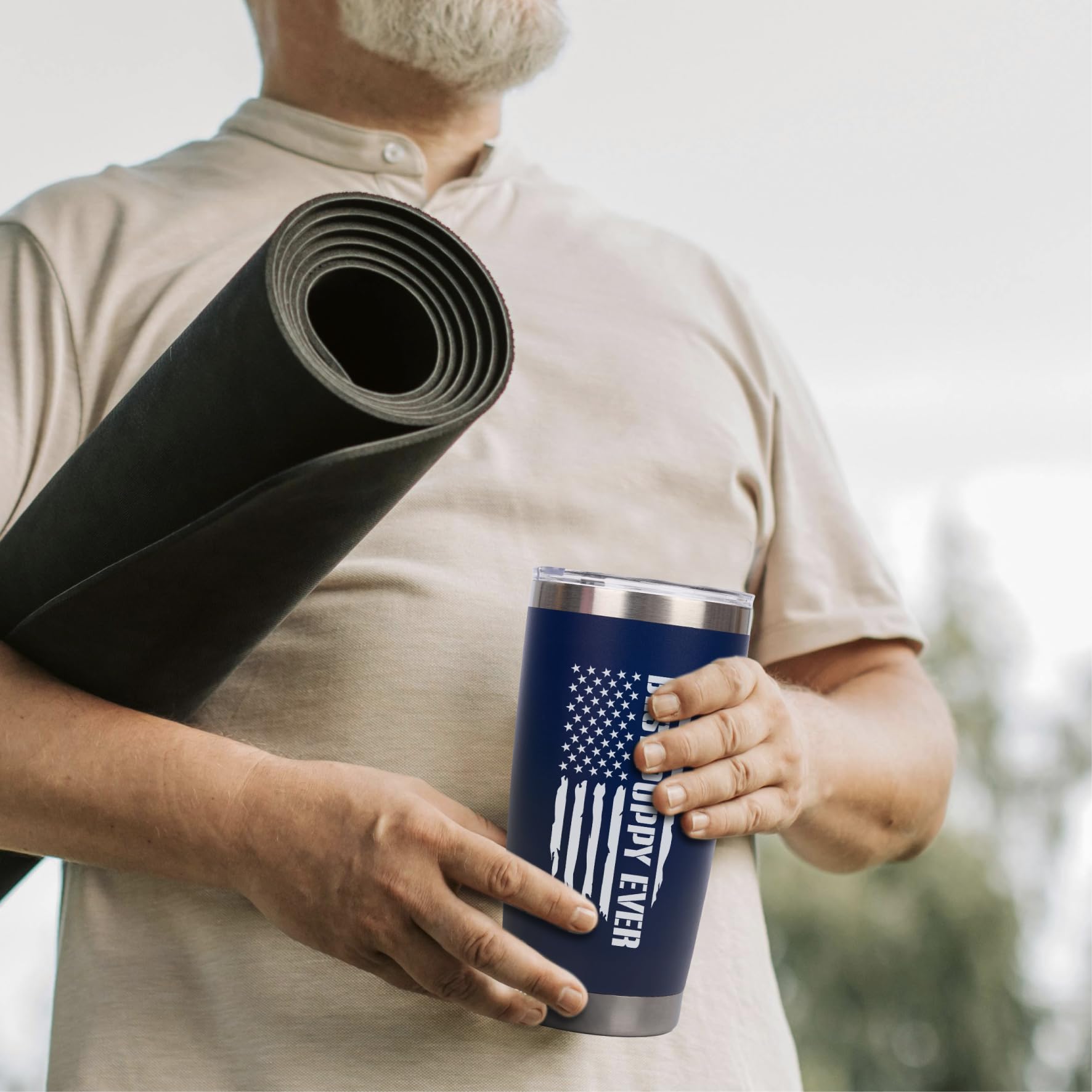 Poppy Gifts - Gift for Poppy from Grandkids - Fathers Day Christmas Birthday Gifts Idea - Tumbler 20Oz Stainless Steel