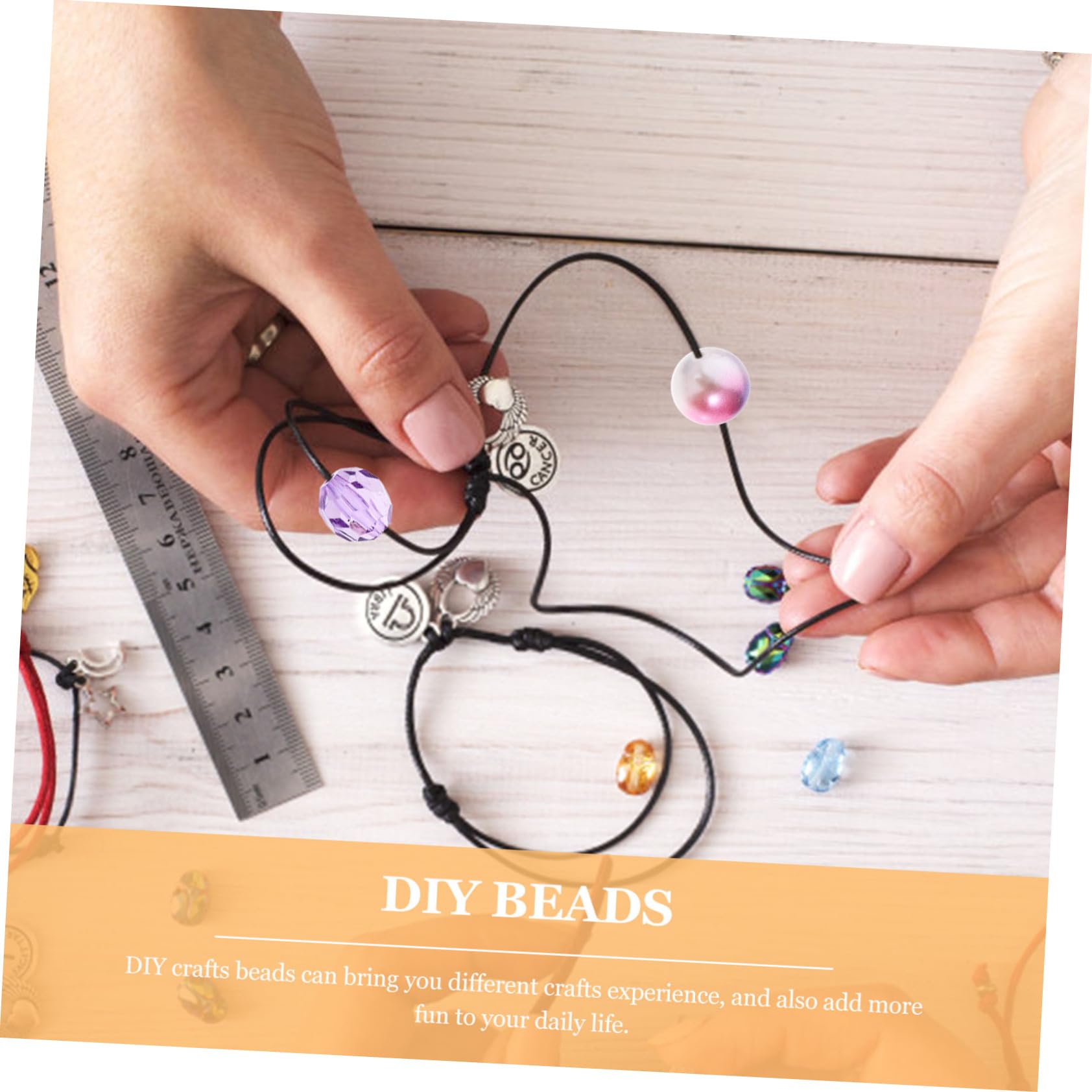 TEHAUX 250stücke Acrylperlen Für Schmuckherstellung Bunte Beads Für Armbänder Ohrringe Und Bastelprojekte Langlebig Und Komfortabel Handhabung
