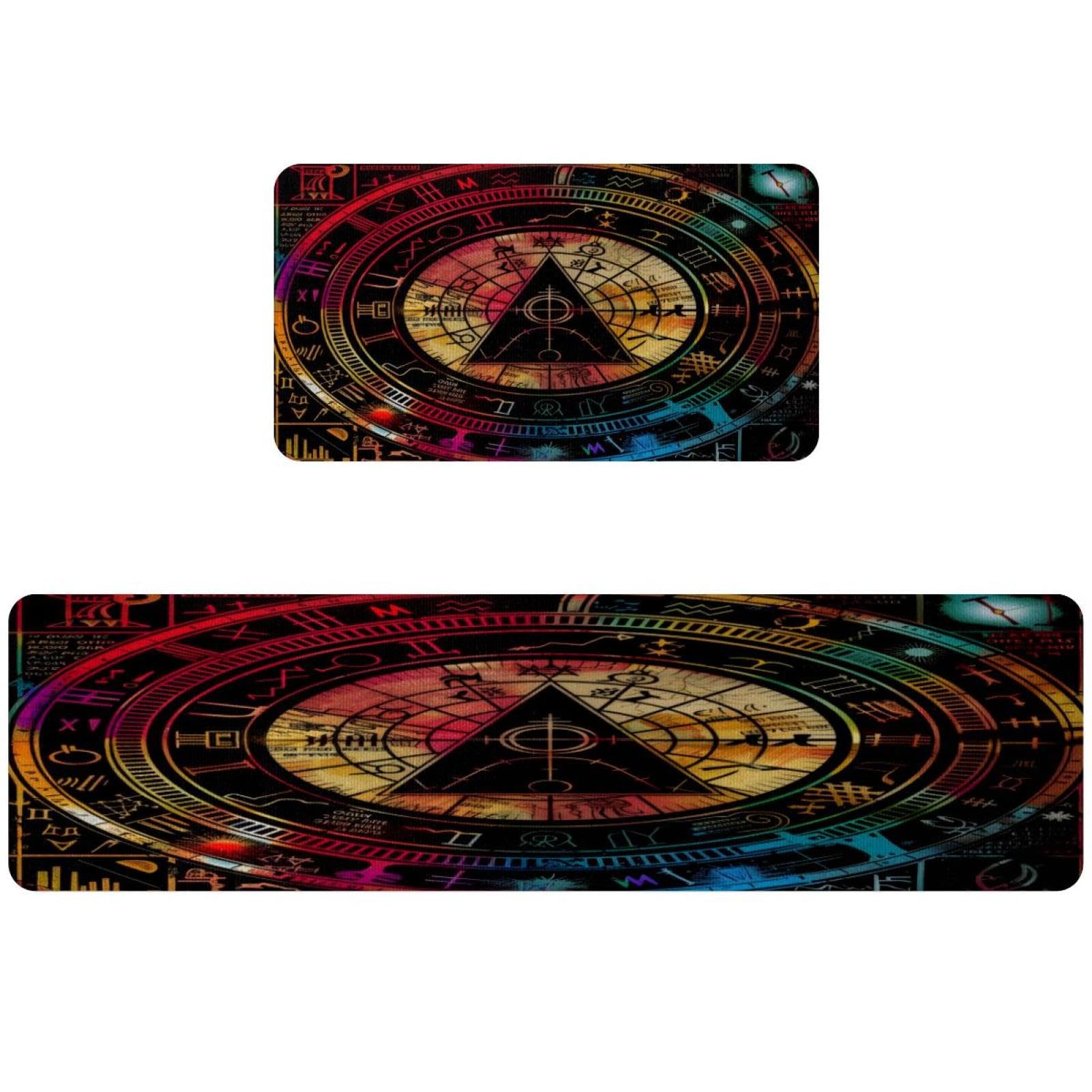Tapis de cuisine lot de 2 lavable et antidérapant pour éviter les glissades