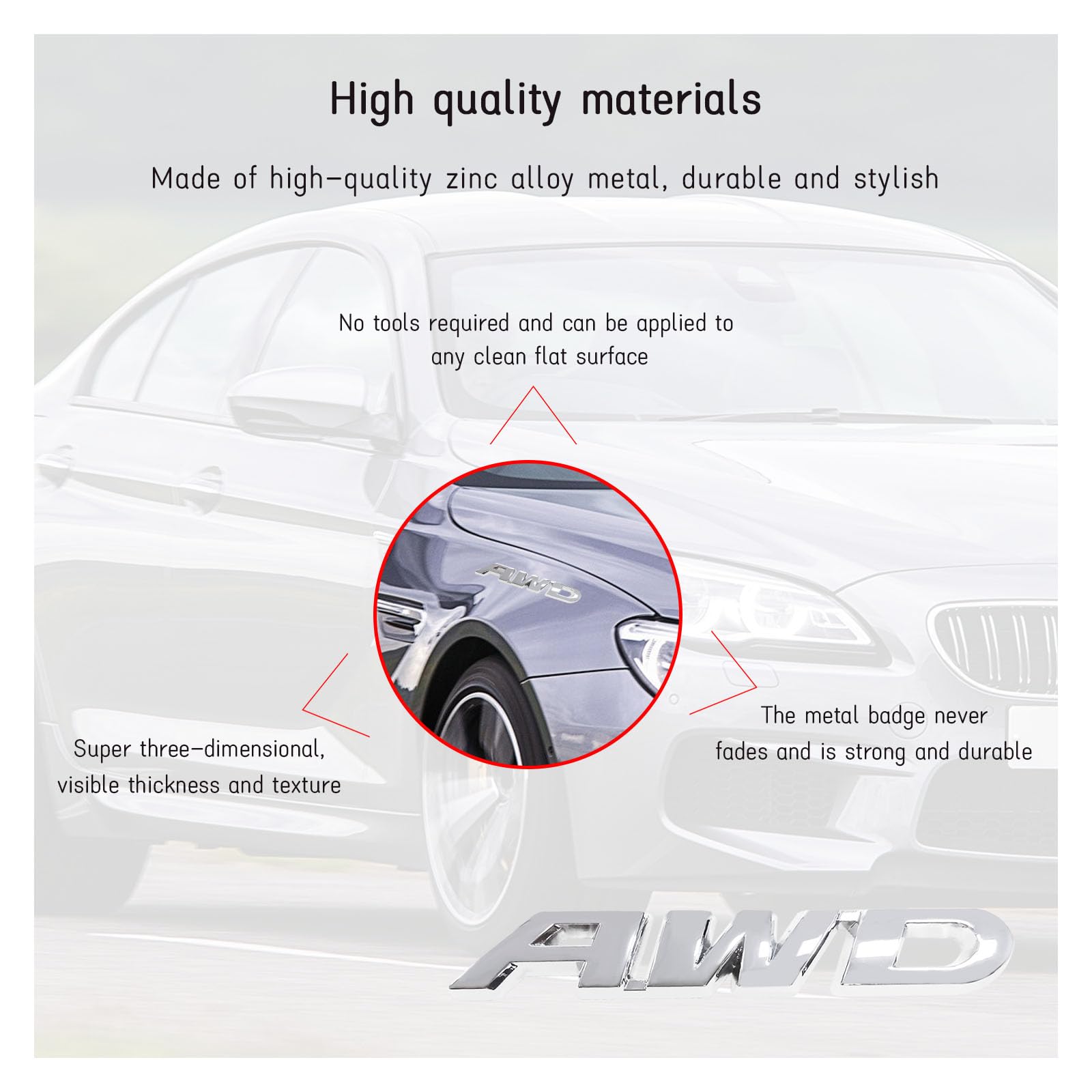 1 pz adesivi per auto 3D personalizzati adesivi per auto aquila in metallo adesivi decorativi per badge universali per la maggior parte delle auto marchio laterale del corpo  34