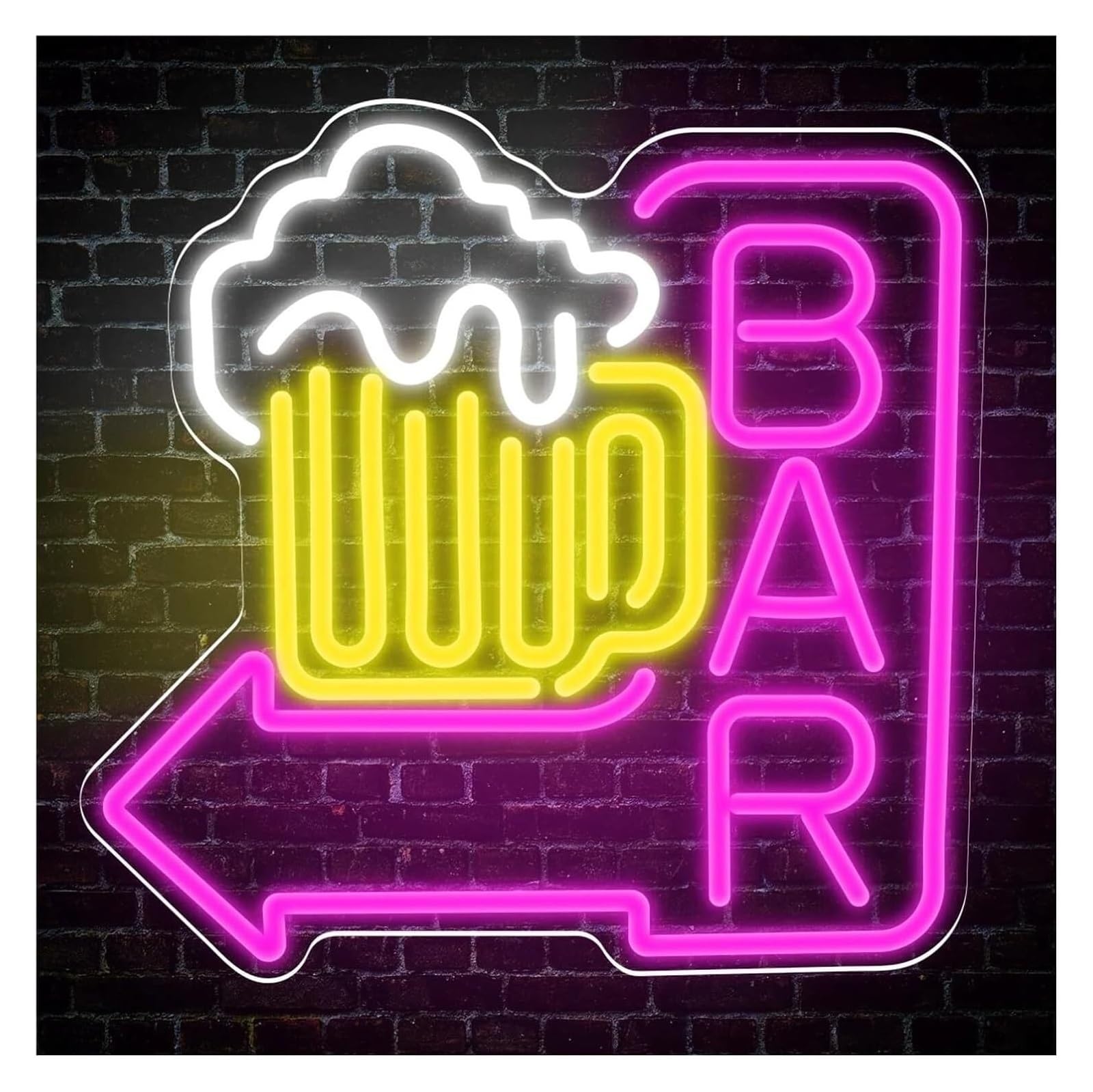 Aextroi neon Lights Sign Neon Light Decoration Beer Bar for neon Sign LED for Wall Decor for Man Cave Nightclub Store Holiday Party