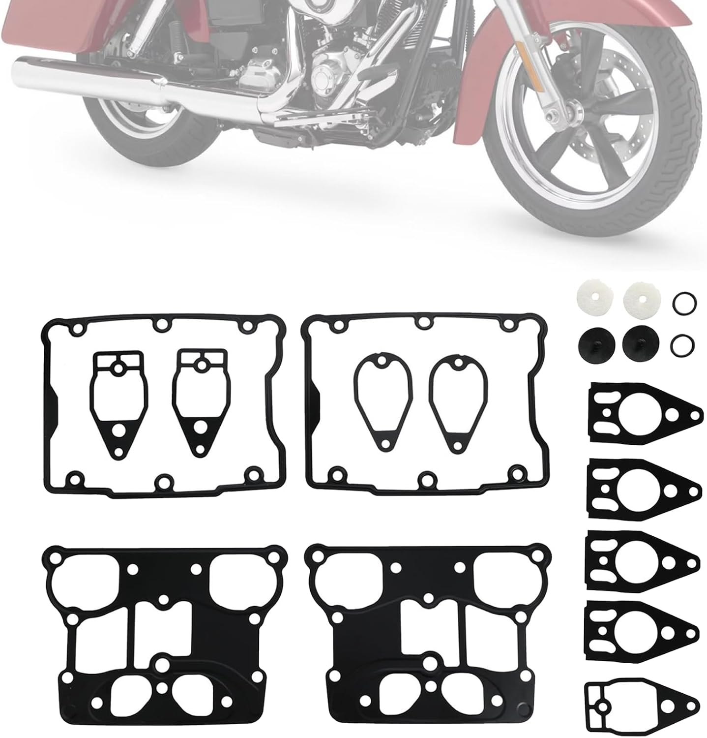 C9588 Gasket Rocker Box Gasket Kit for Electra Glide Road King FLD FLHR FLHRC FLHRS ELHT FLSTF FLSTFB FLSTS