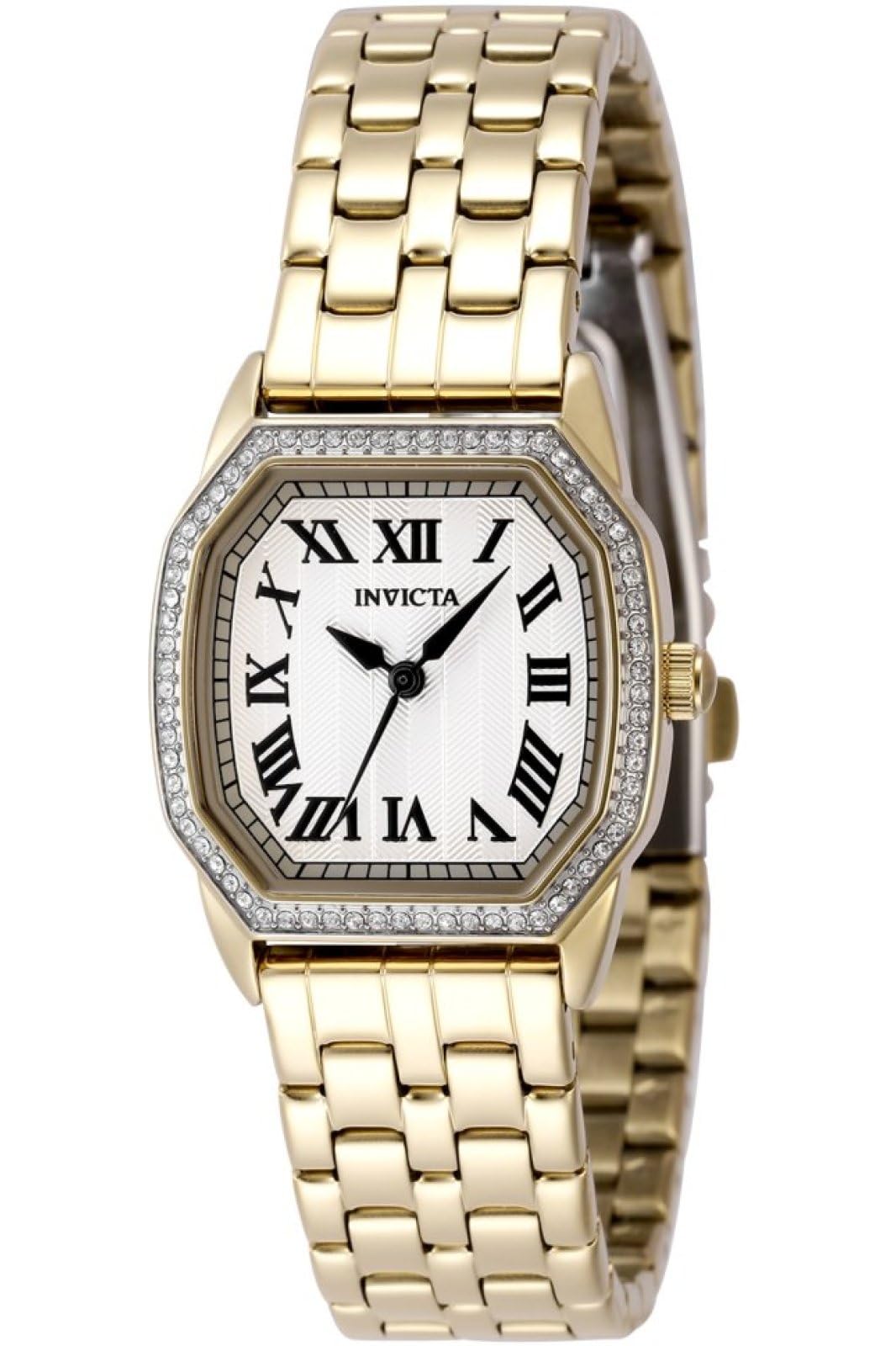 Wildflower Quartz Movement Silver Analog Rectangular Dial Watch for Women- 49000-image-14