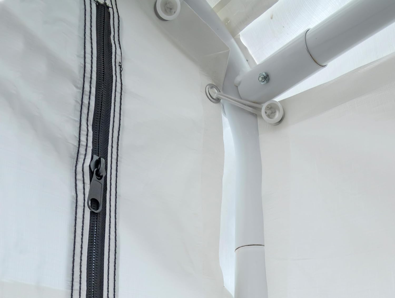 ShelterLogic SuperMax Canopy Enclosure Kit, White, 18 × 20 ft. (Frame and Canopy Sold Separately)