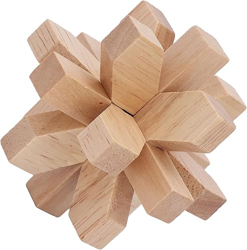 Miniatura 3 de Rompecabezas de madera para el cerebro, rompecabezas de desenmarañamiento de bloqueo, rompecabezas de madera entrelazados, juguete de prueba de