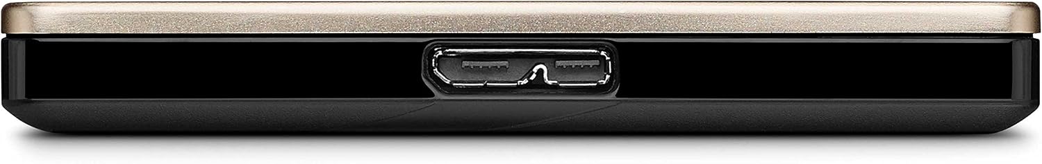 Seagate Backup Plus Ultra Slim 2TB Portable External Hard Drive, USB 3.0 Gold + 2mo Adobe CC Photography (STEH2000101)