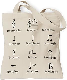 Aesthetic Canvas Tote Bag, Cute Reusable Bags for Women with Inner Pocket