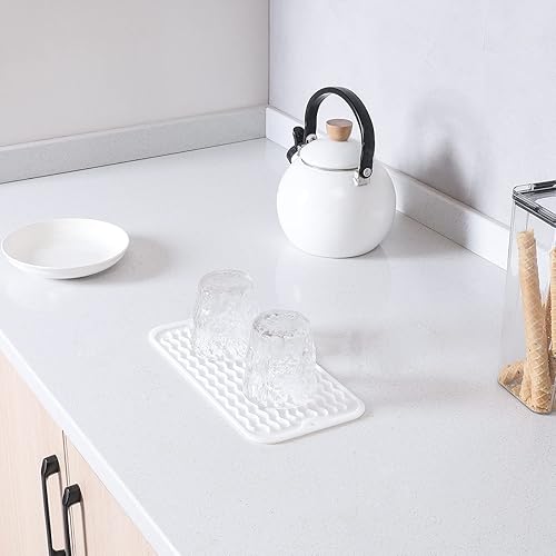Miniatura 1168 de Tapete de silicona para secado de platos para múltiples usos, fácil de limpiar, ecológico, resistente al calor, tapete de silicona para encimera