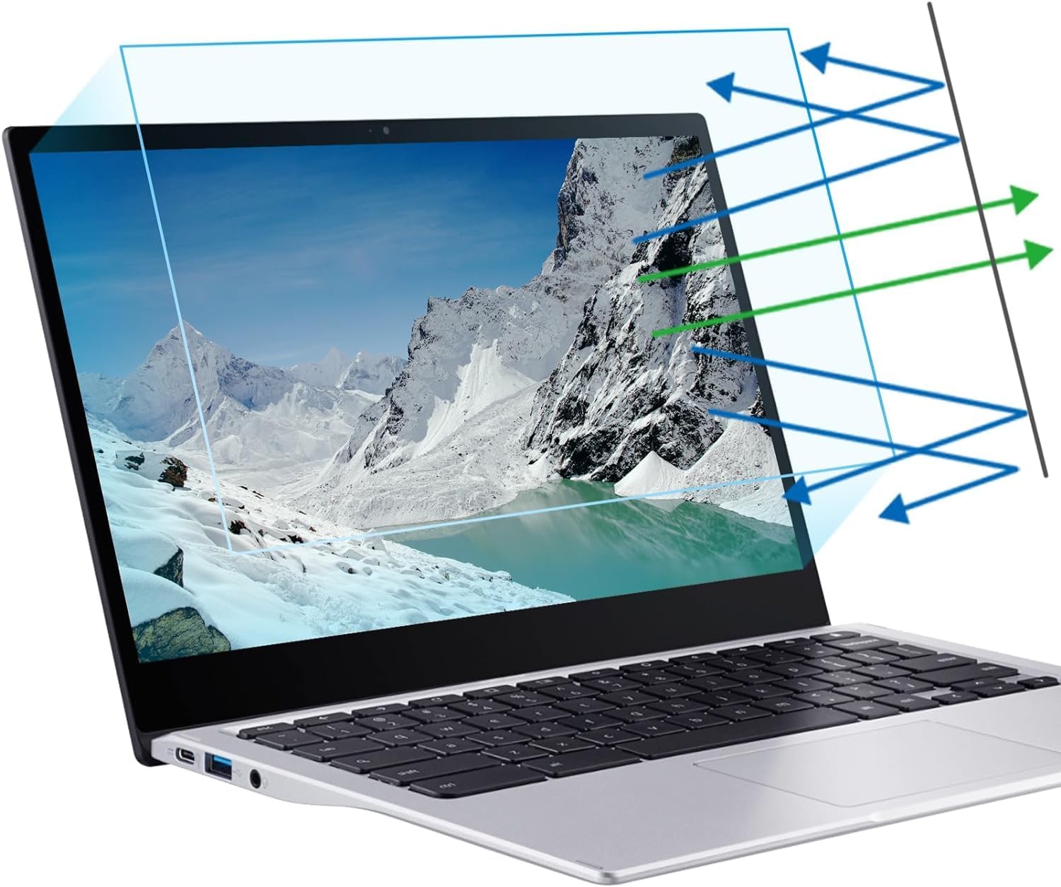 Saco 16 inch Laptop Blue Light Blocking Anti-Glare Matte Screen Protector Compatible for Acer Predator Helios Neo 16 inch Gaming Laptop PHN16-71 Screen Guard
