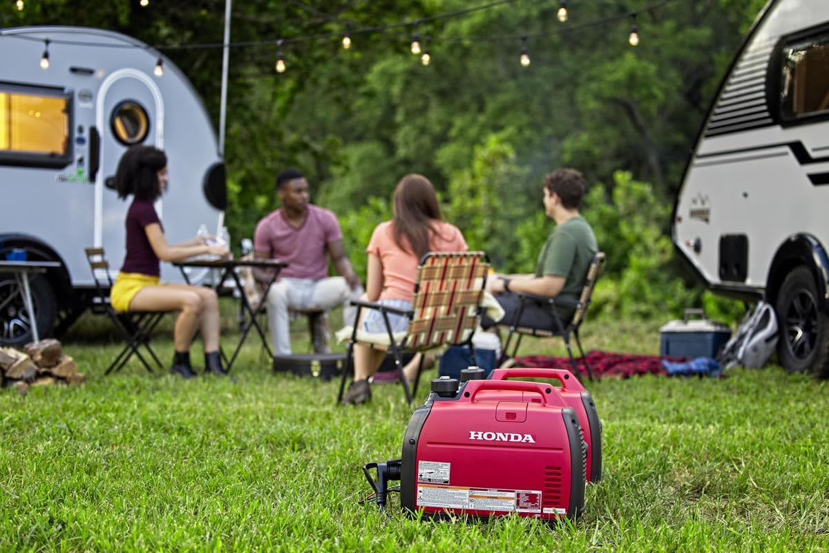 Honda EU2200ITAN1 2200-Watt 120-Volt Companion Super Quiet Portable Inverter Generator with CO-Minder - 49-State