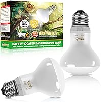 Vista 10 de LUCKY HERP Paquete de 2 Bombillas de Lámpara de Calor para Reptiles de 50W (2ª Gen), Bombilla de Luz de Calentamiento para Anfibios, Bombilla de Luz