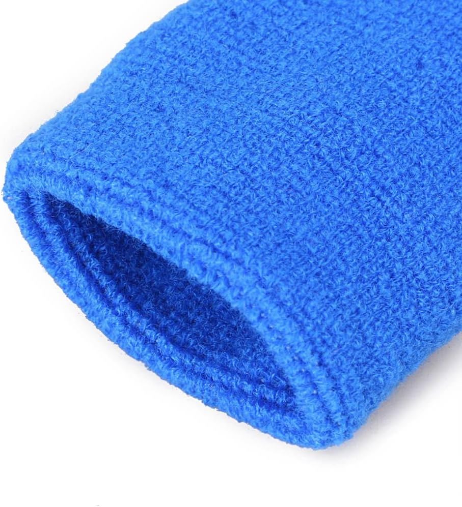 10 Pair Cotton Wrist Sweatbands Absorbent Sports Wristbands image 5