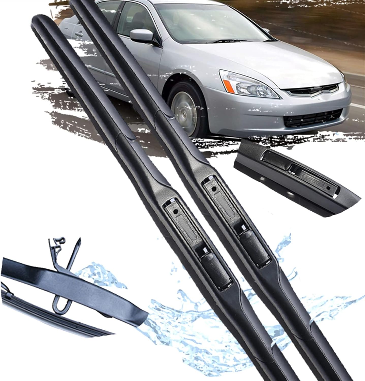 ,For Honda,For Accord 2003~2007 Car Front Wiper Blade Windscreen Windshield Wipers Brush Windows Accessories 2003 2004 2005 2006 2007