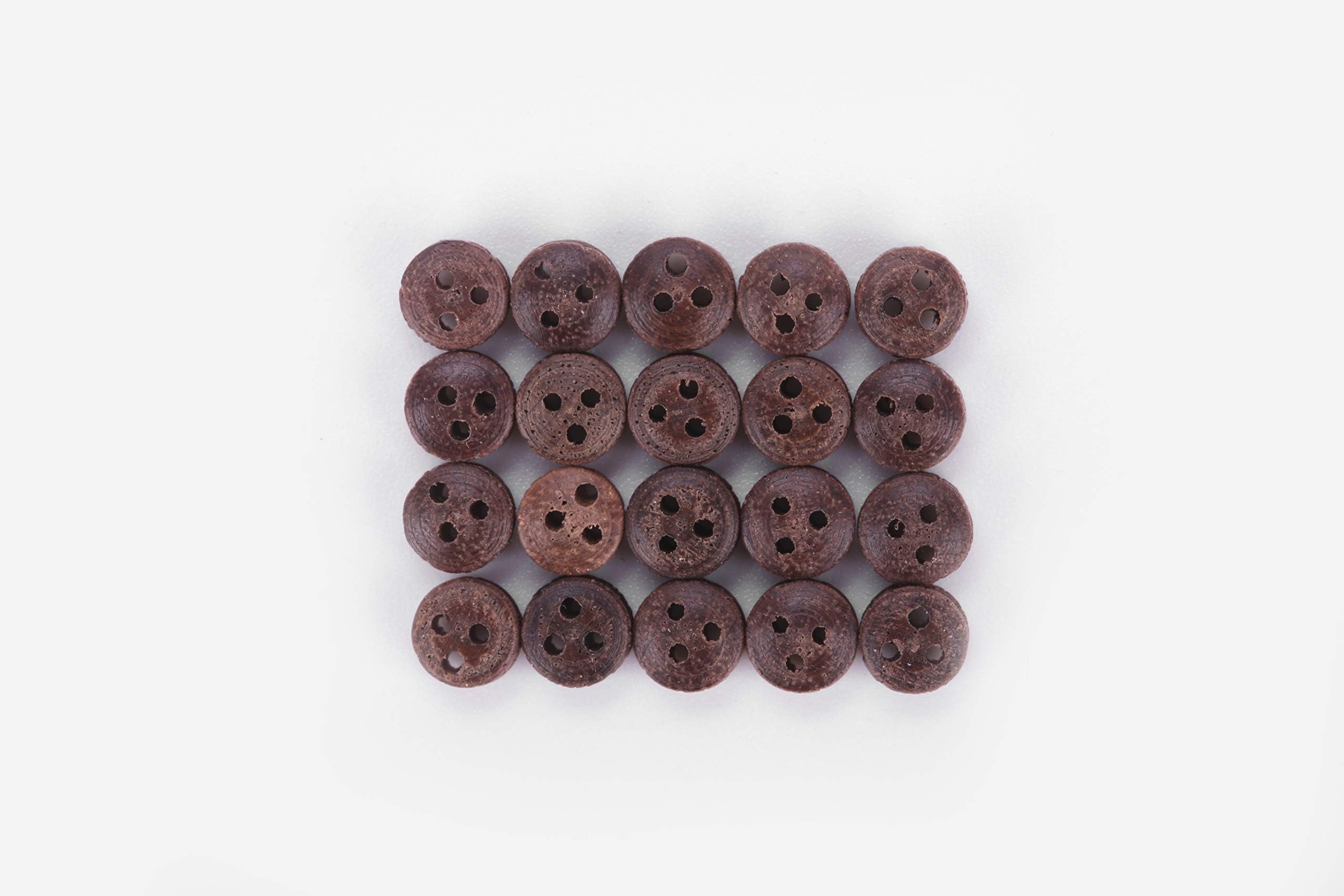 4 MM 3 Eyes Deadeyes Pulley Accessories for Wooden Ship Model Kits-20 PEC/Packet
