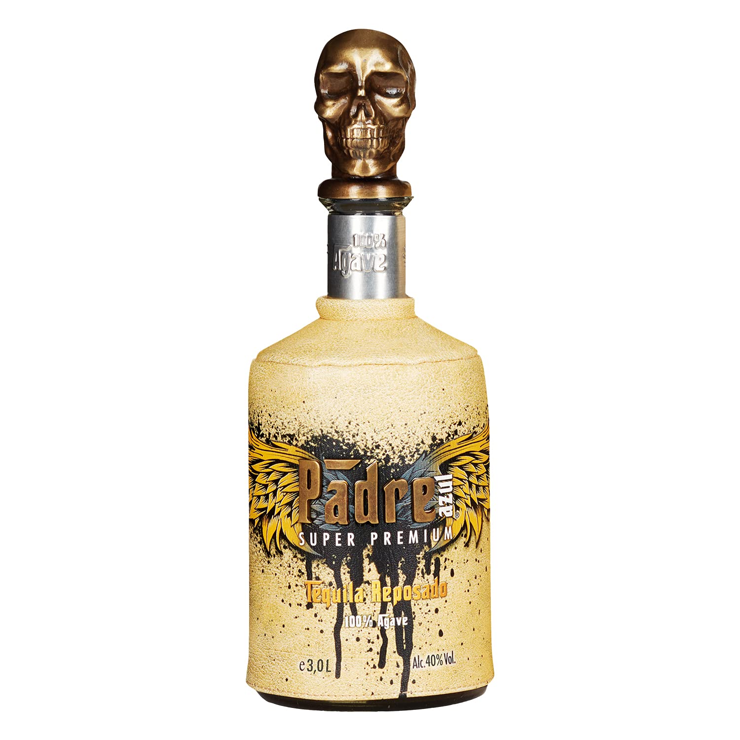 Padre Azul Tequila Reposado 40% 3l • Premium Tequila Made in Mexico • Sehr weicher Tequila Reposado für den puren Genuss