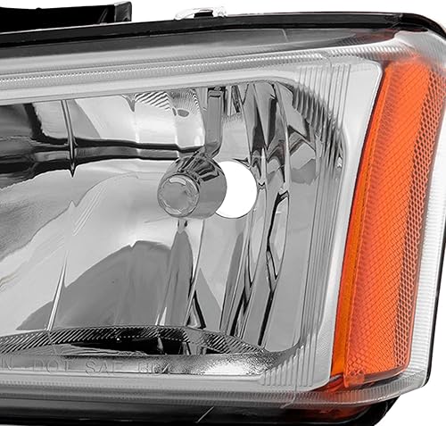 Miniatura 3 de AKKON - Para Chevy Silverado Avalanche OE 2003-2006 reemplazo de faros cromados conductor+faros delanteros de pasajero par