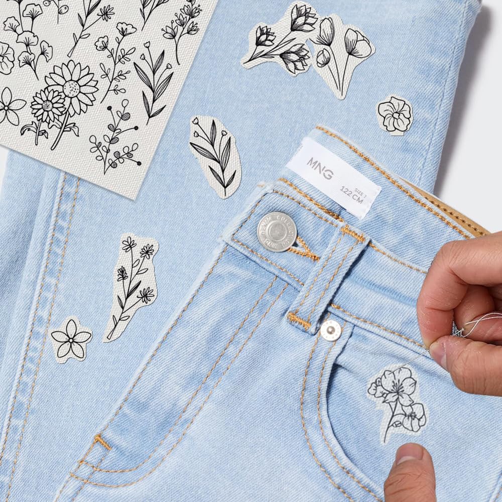 8 Pezzi Stabilizzatore Idrosolubile Per Ricamo - Autoadesivo, Per Ricamo A Macchina E Mano, Facile Da Sciogliere - Foto 7