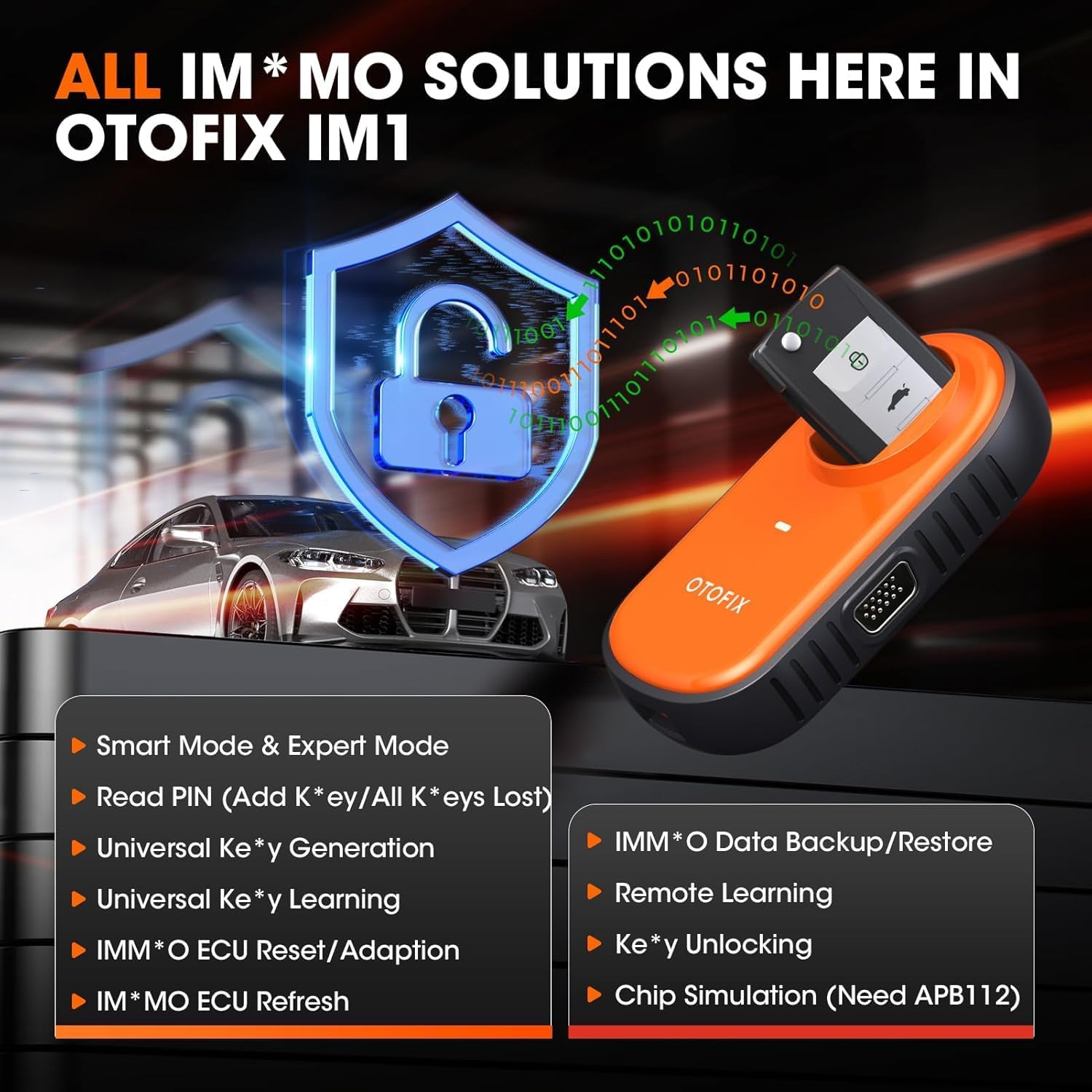 OTOFIX Diagnostics Scanner IM/M0 Expert IM1 Programming Scan Tool for Car, OE Level OBD2 Scanner with XP1 Progammer, Support DoIP & CAN-FD, Auto VIN & Auto Scan, 2 Years Free Update(Value for $398)