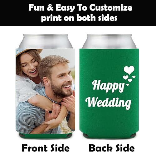 Miniatura 2 de Juego de 20 enfriadores de latas personalizados, soporte para bebidas frías para latas, enfriadores de latas de graduación personalizados, fundas