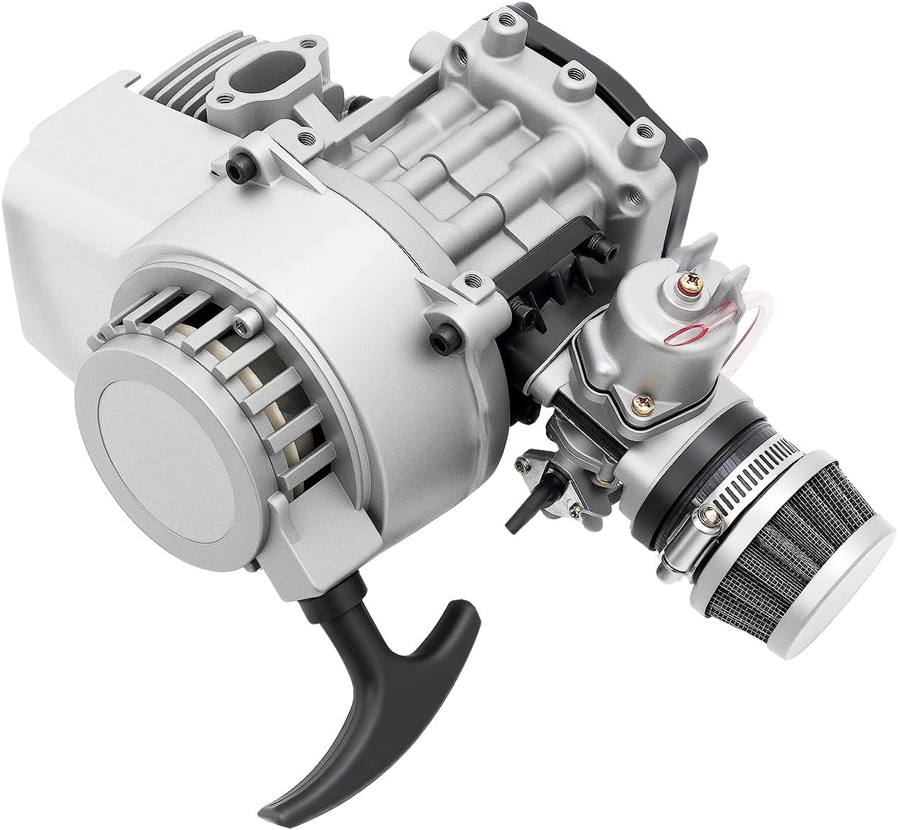 2-Stroke Engine Motor, 49CC Pull Start Mini Moto Engine Motor Kit for 47CC/49CC Pocket Bike Mini Dirt Bike Mini ATV and Scooters USA Stock