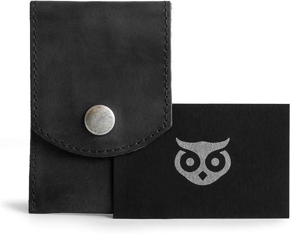 Hide-and-Go Double Nail Clipper Case Beauty & Personal Care Commuter Nomad Grooming Case Home Travel Essentials Manicure Kit Storage Full Grain Leather Handmade (Charcoal Black) - 5
