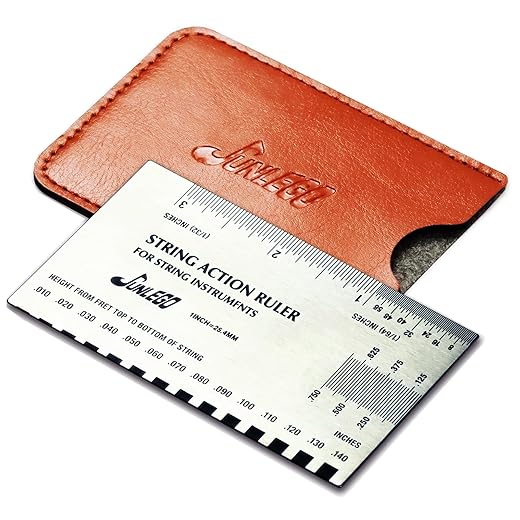 Guitar Action Gauge Ruler, String Height Gauge for Guitar