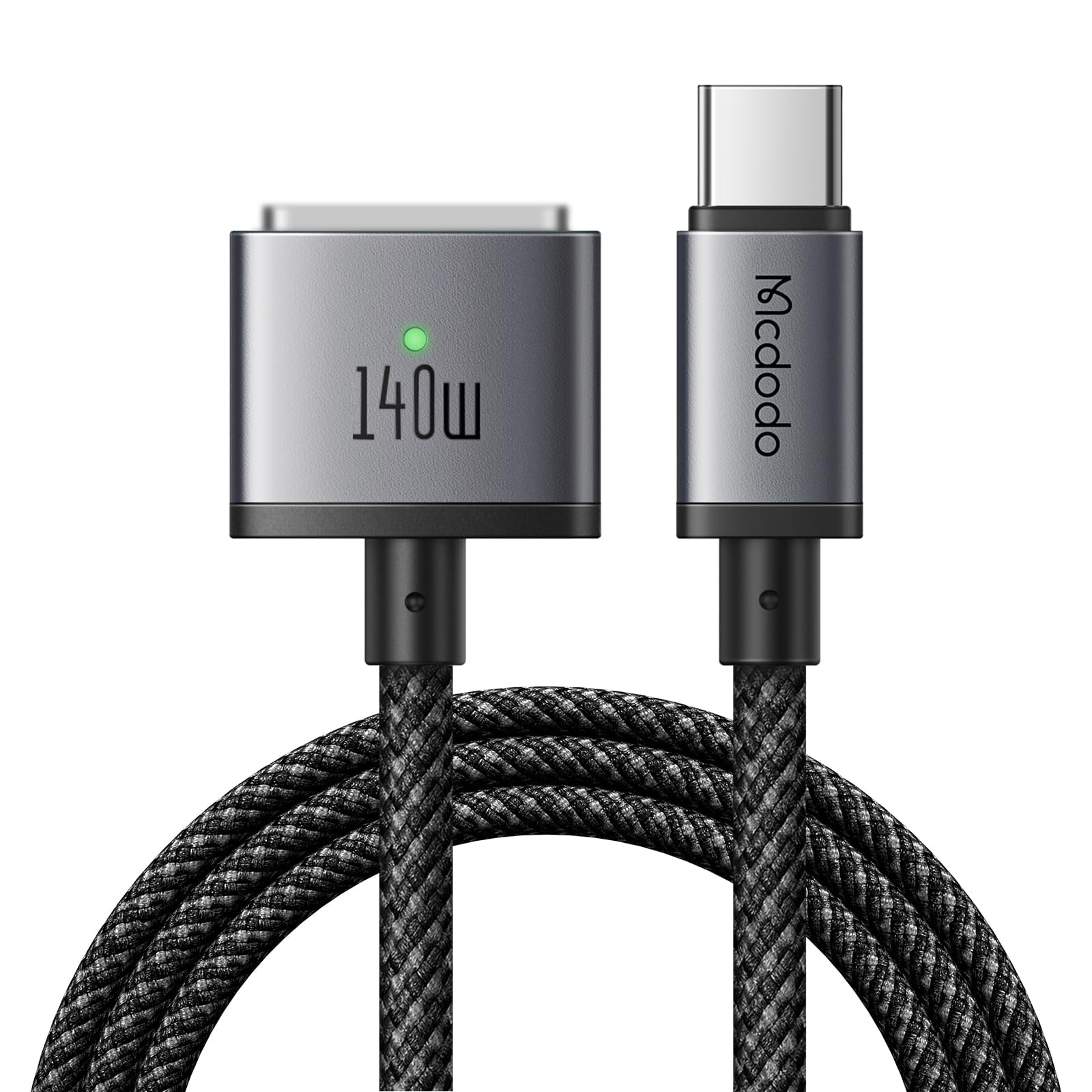 mcdodo Cavo di Ricarica da USB C a Magsafe 3 Cavo di ricarica rapida Max Power PD140W Tipo-C maschio a Magsafe 3 Convertitore di ricarica con luce LED Compatibile con MacBook Air/Pro 2 Mac