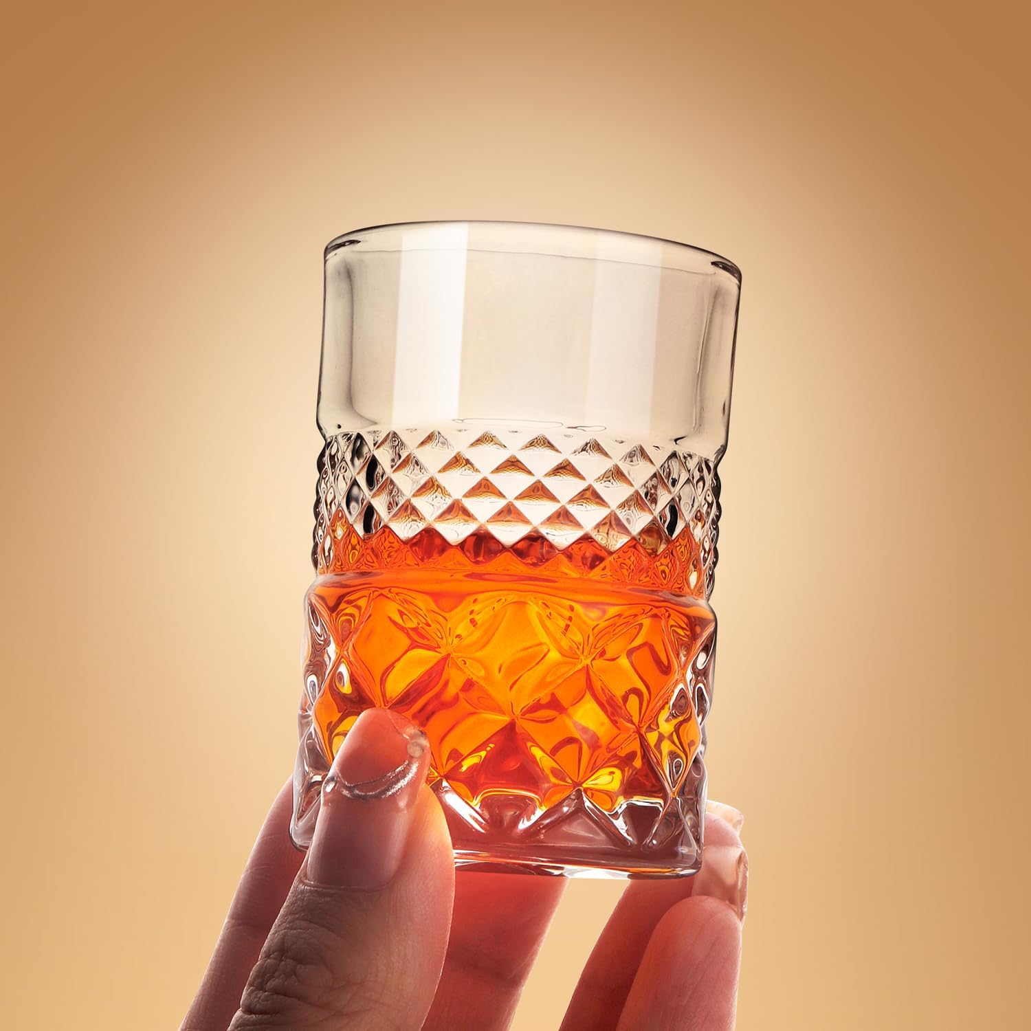 6 Pack Heavy Base Shot Glasses Set, 2 oz Clear Square Shot Glasses for Vodka, Whiskey, Tequila, Espressos, Liquors