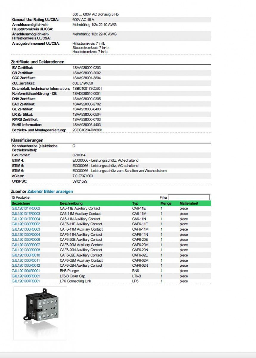 Abb-entrelec b7 – Mini contacteur - 3010 220/240 V-50/60