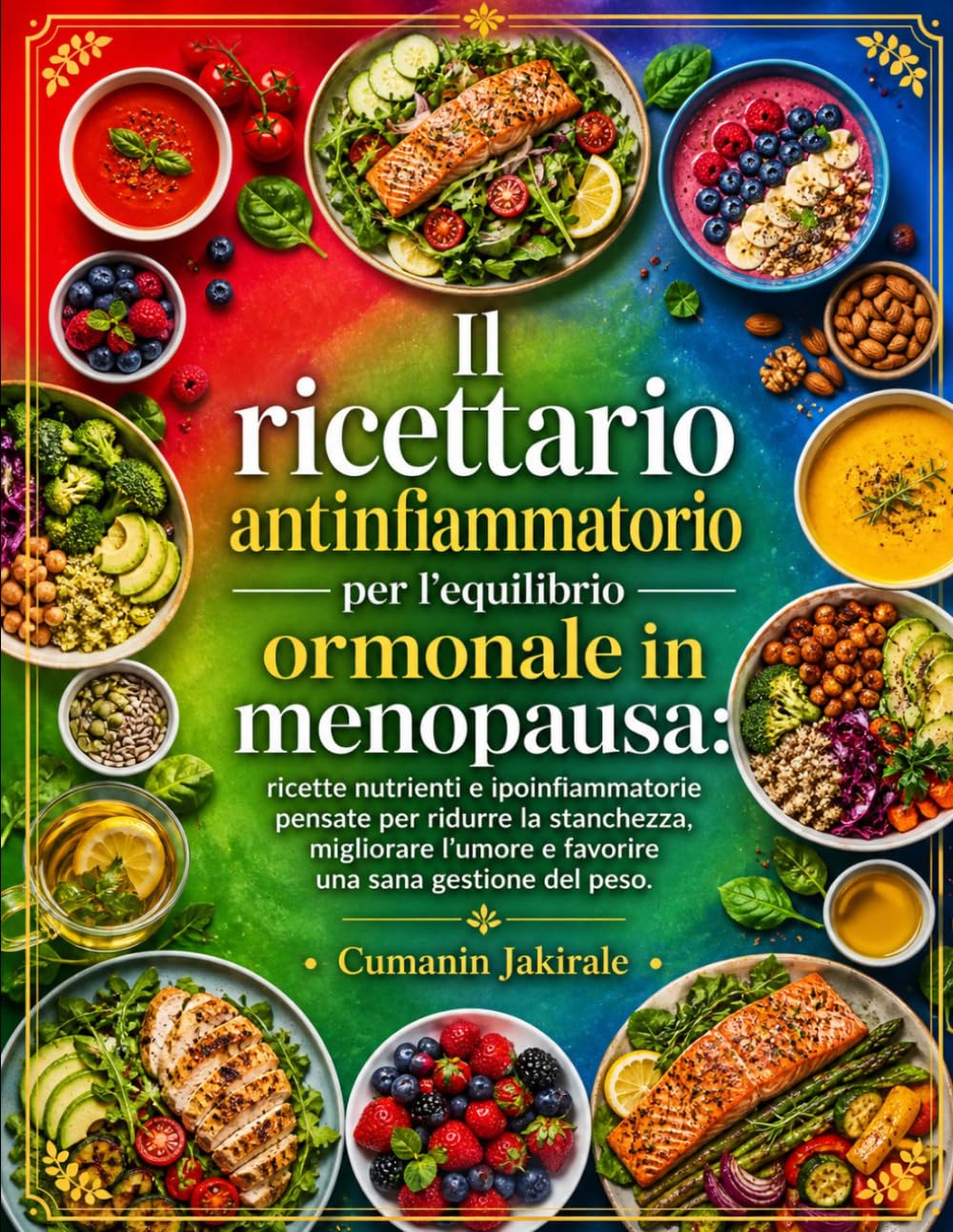 Il ricettario antinfiammatorio per l'equilibrio ormonale in menopausa: ricette nutrienti e ipoinfiammatorie pensate per ridurre la stanchezza, migliorare l'umore e favorire una sana gestione del peso.