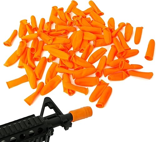 Aolamegs Cubierta para bozal de rifle, cubierta de barril de rifle de látex flexible naranja, accesorios perfectos de mantenimiento de pistola para