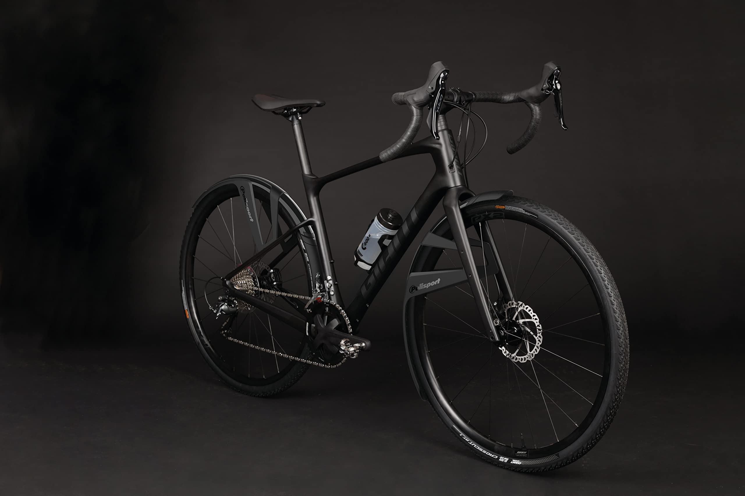 Polisport Set of Front + Rear Mudguard G-MUD 28" /50mm, Unisex-Adult, Czarny, Standard Size