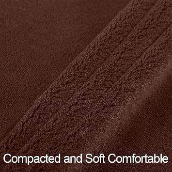 JML Plush Throw Blanket 50 x 60, Plush Soft Fleece Blanket - Lightweight All Season Couch Sofa Blanket, Solid Color Coffee