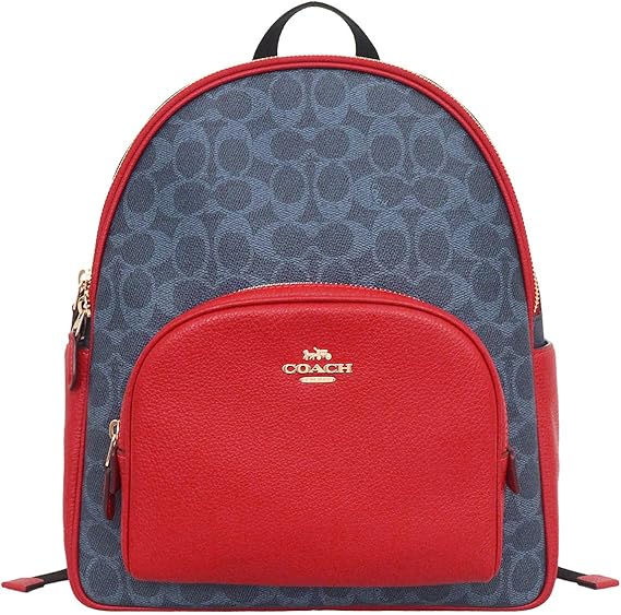 新品未使用タグ付きCOACH シグネチャー赤キャンバスリュック再値下げ中 COACH デイバック リュック チャーター バックパック