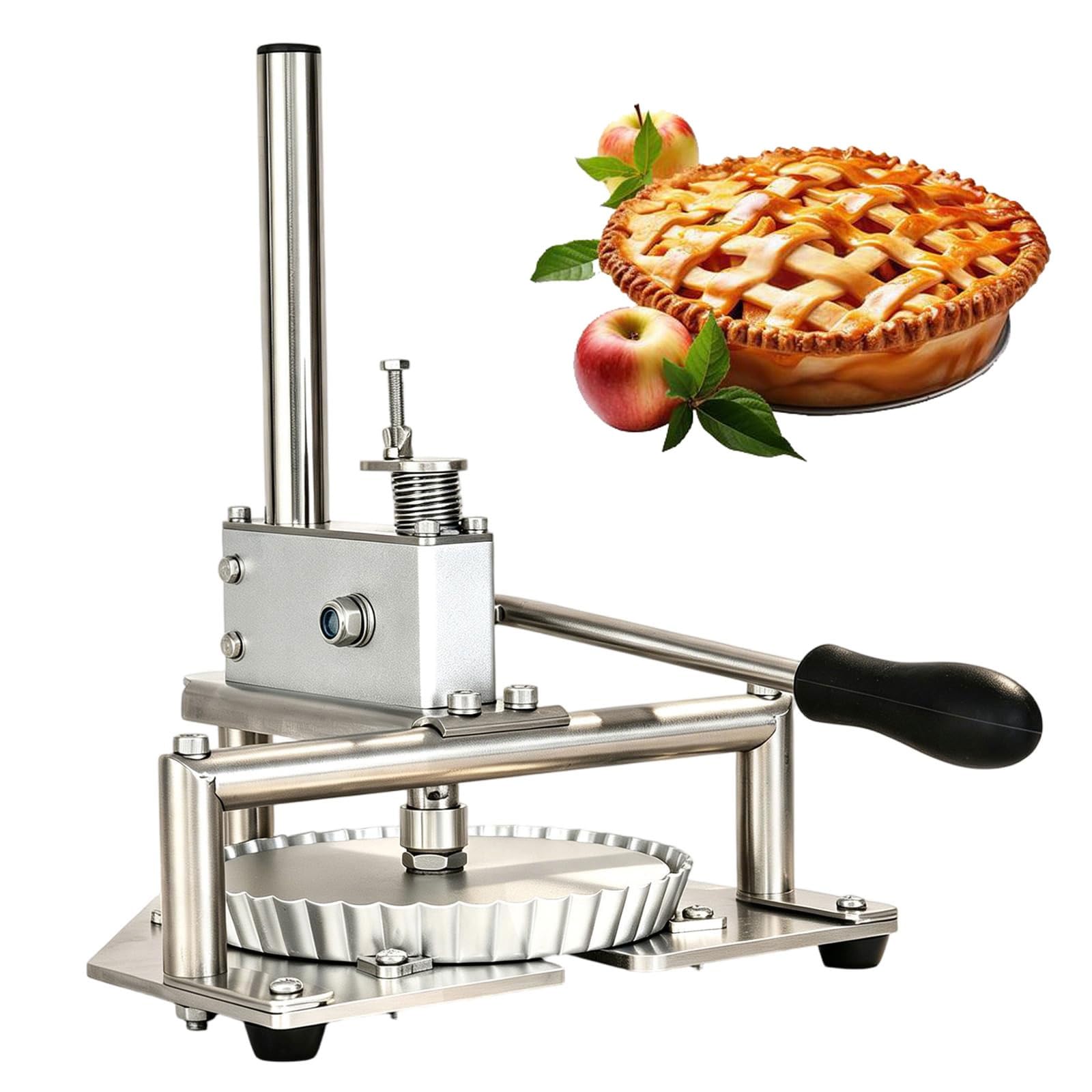 Eiwitany Stainless Steel Manual Pizza Dough Press, Adjustable,Home & Restaurant Dough Maker for Hand Pies, Pie Crusts & Bread (Medium Size)