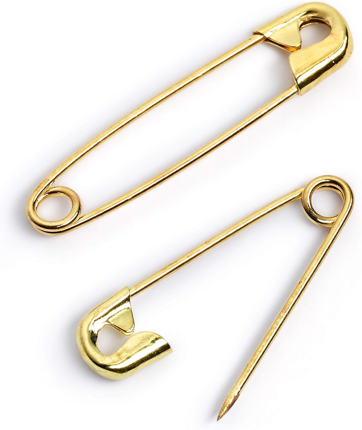 Prym Safety Pins No.3 50 mm Gold Coloured Brass Pack of 1000